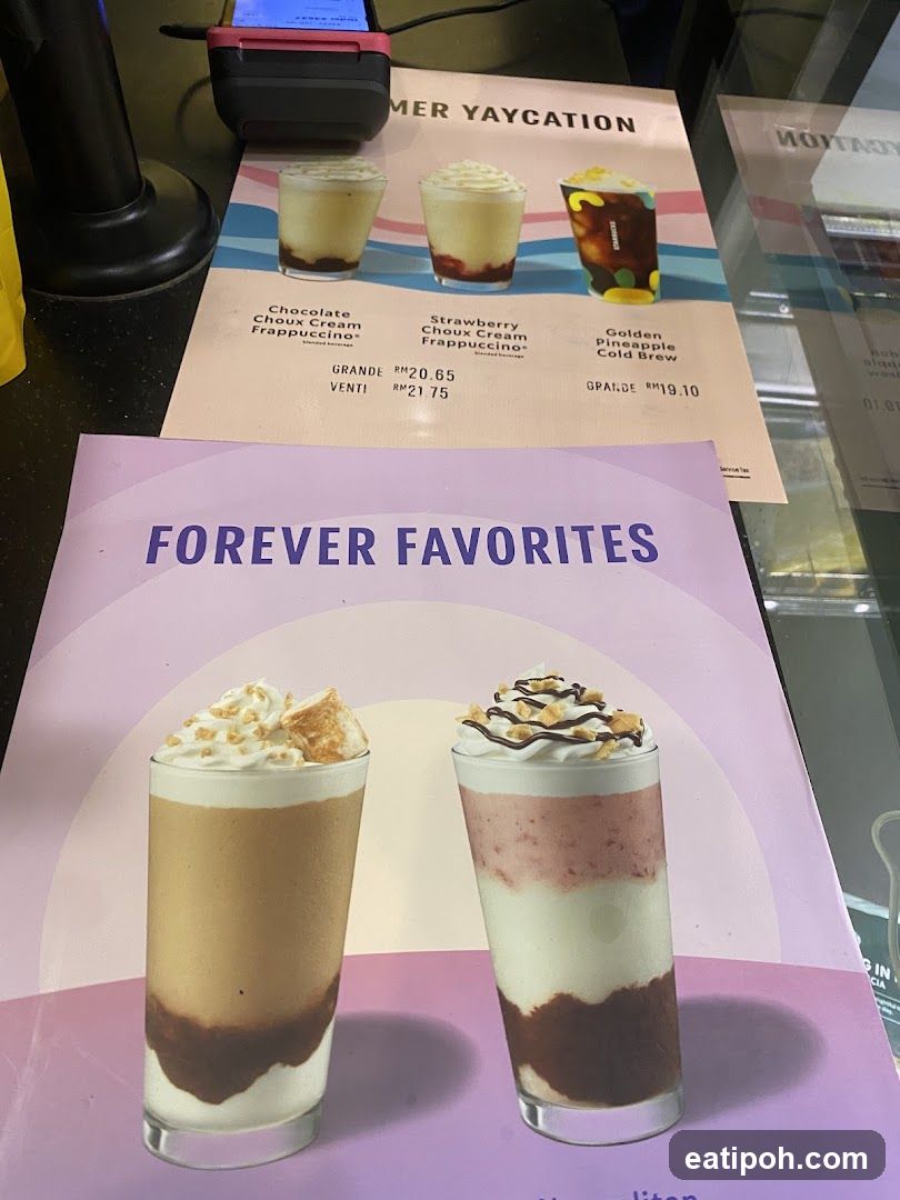 Summer Yaycation & Forever Favorites Menu