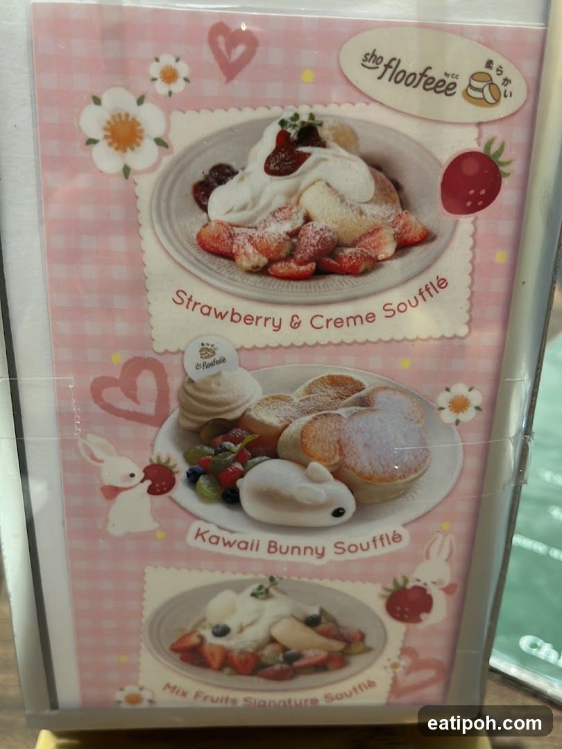Soufflé Menu