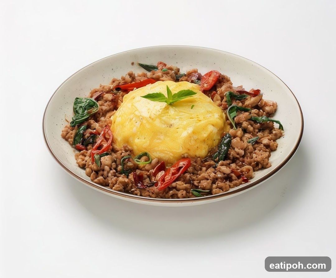 Thai Basil Omelette Rice