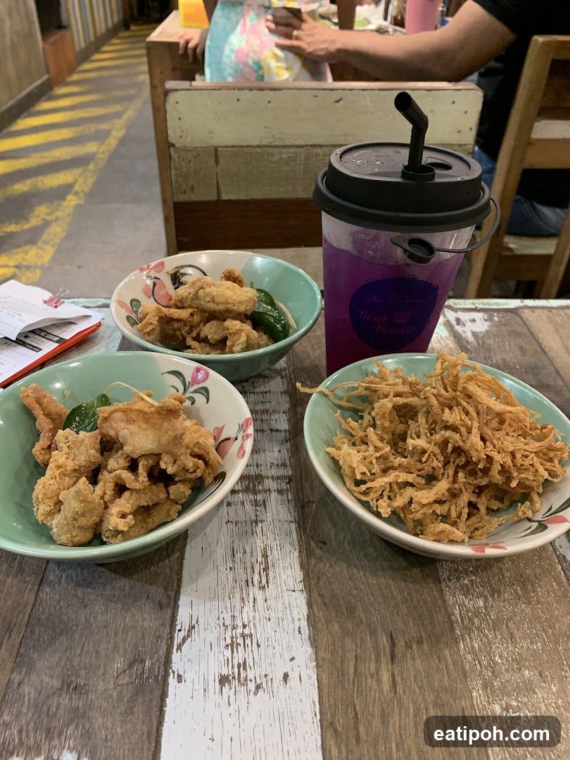 Fried Snacks and Drink