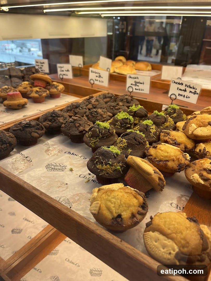 Muffins and Pastries Display