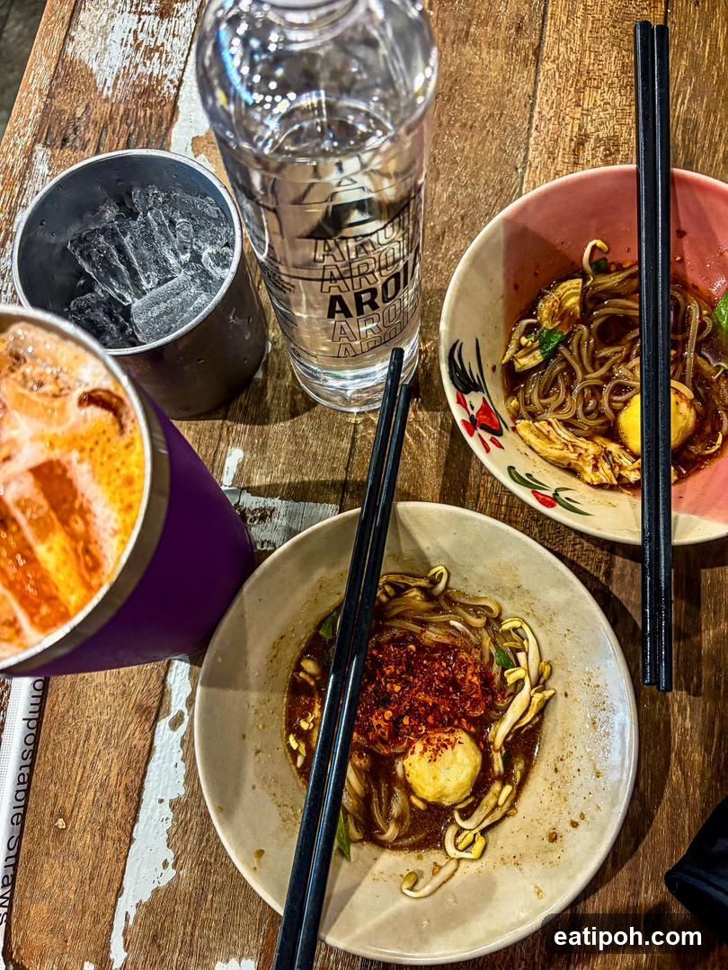 Noodle Bowls and Drink