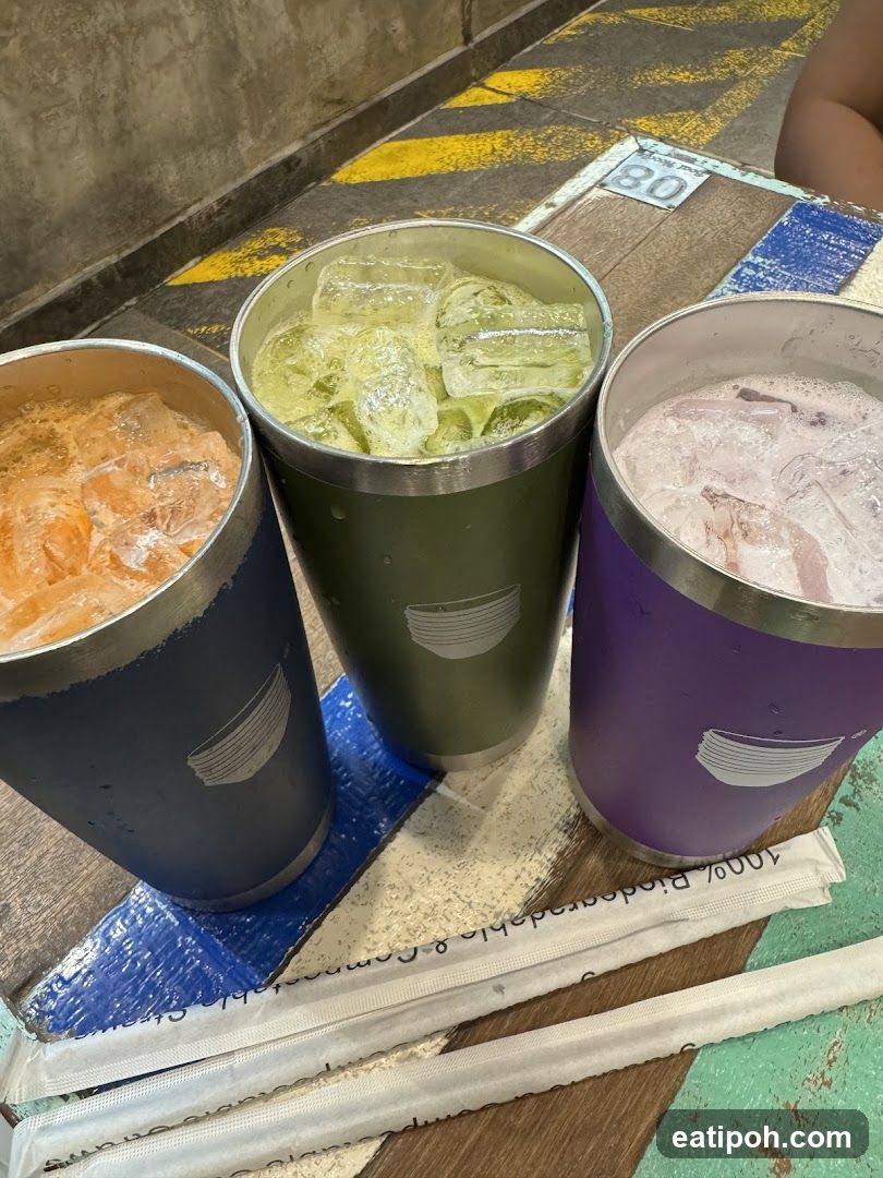 Three Iced Drinks