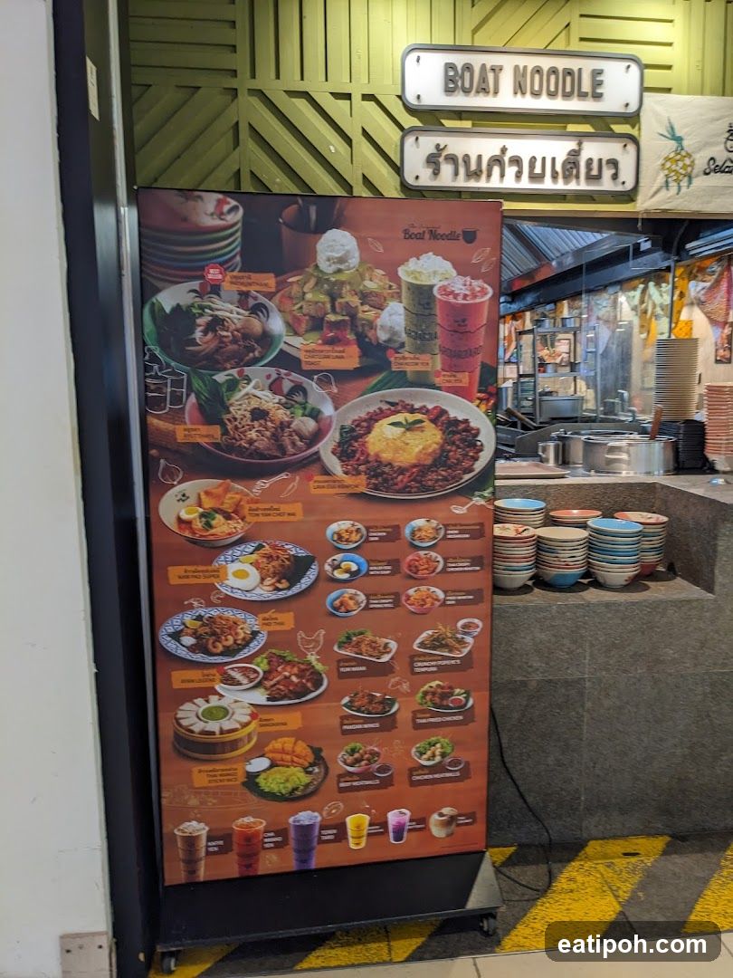 Boat Noodle Menu Board