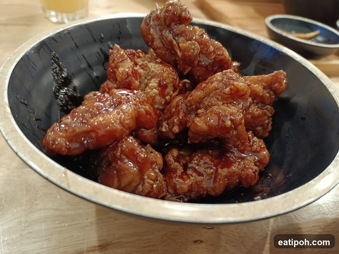 Bowl of Glazed Fried Chicken Bites