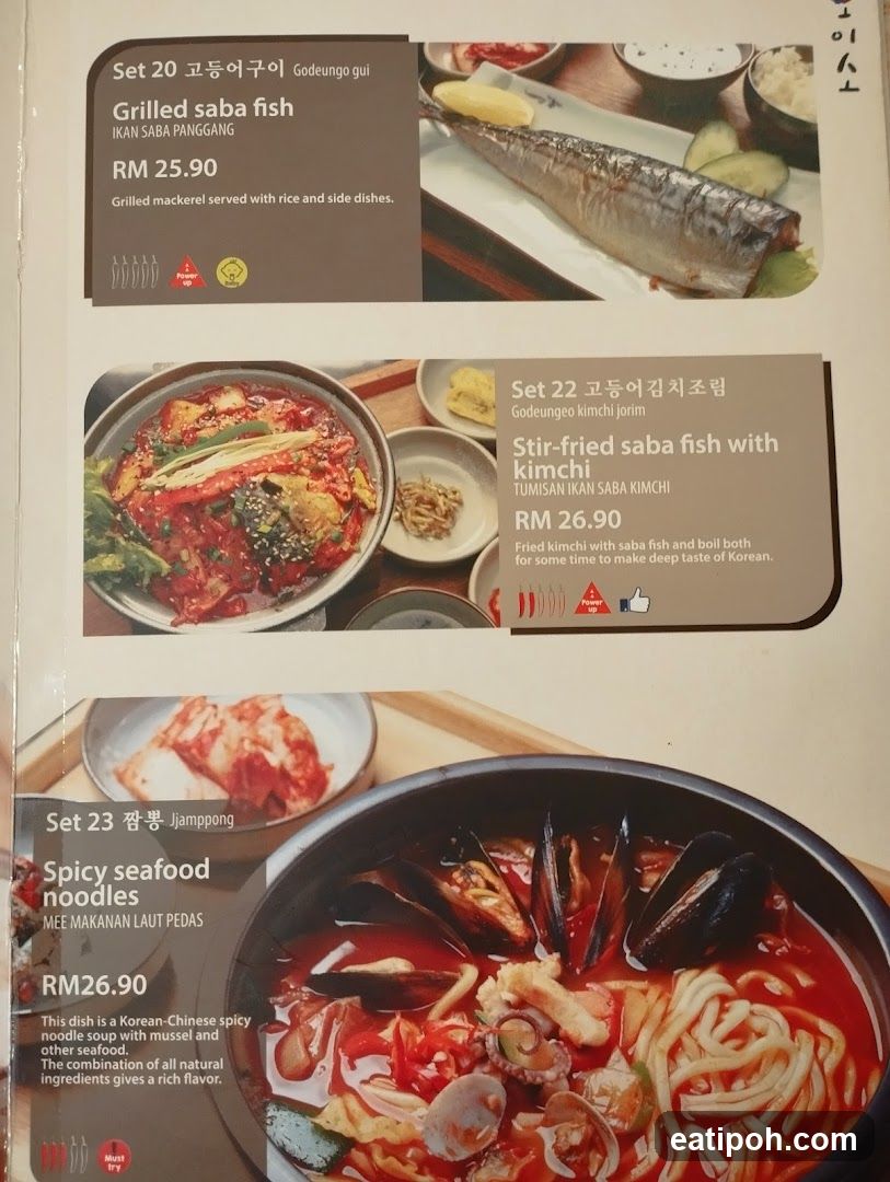 Korean-Chinese Menu