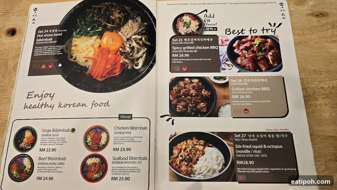 Enjoy healthy korean food