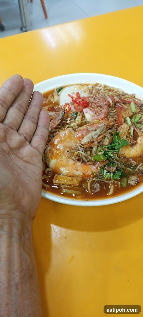 Noodle dish with shrimp