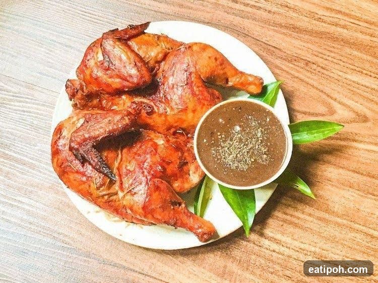 Roasted Chicken with Dipping Sauce
