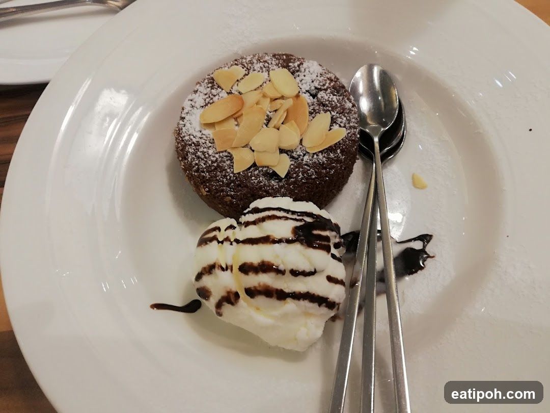 Chocolate Lava Cake with Ice Cream