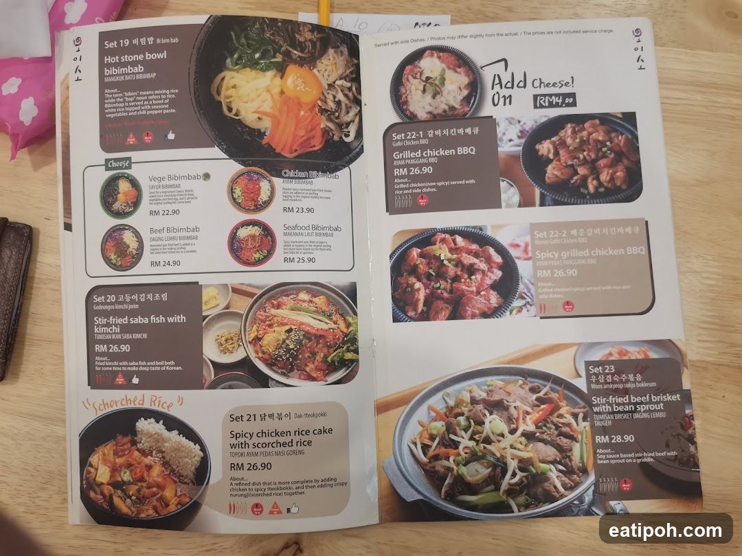 Korean Menu