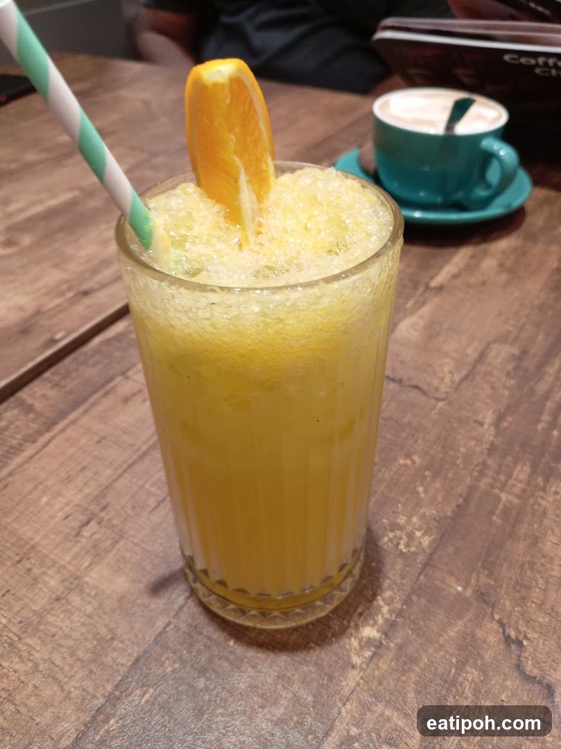 Orange Drink and Coffee