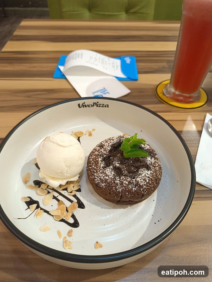 Chocolate Lava Cake with Ice Cream