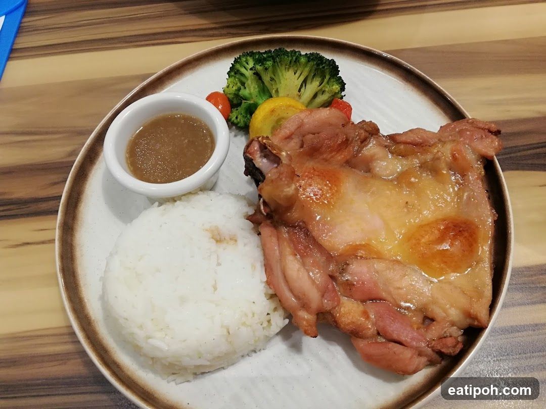 Grilled Chicken with Rice and Vegetables