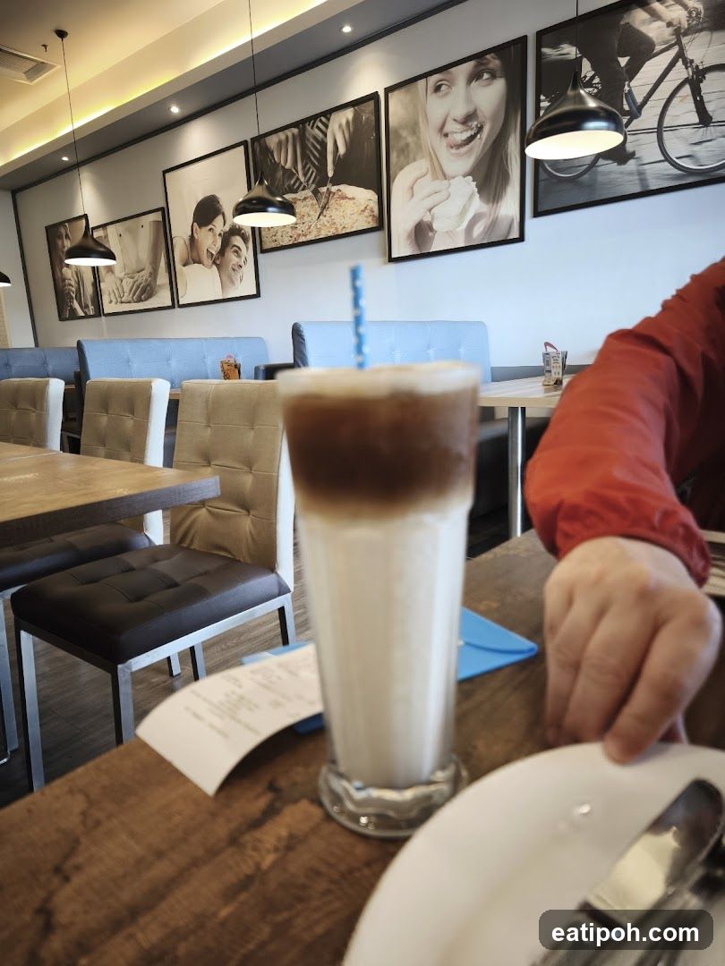 Cafe Interior with Drink