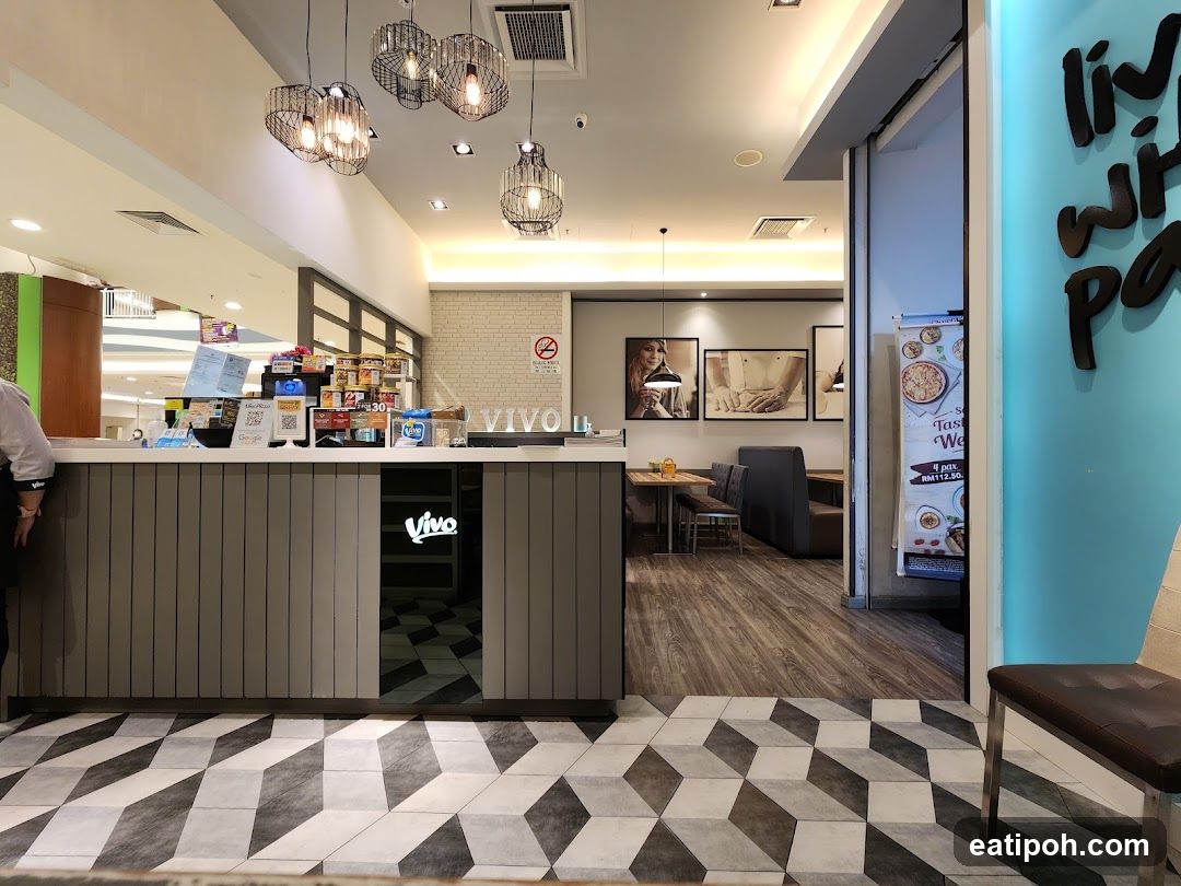 Restaurant Counter and Seating Area