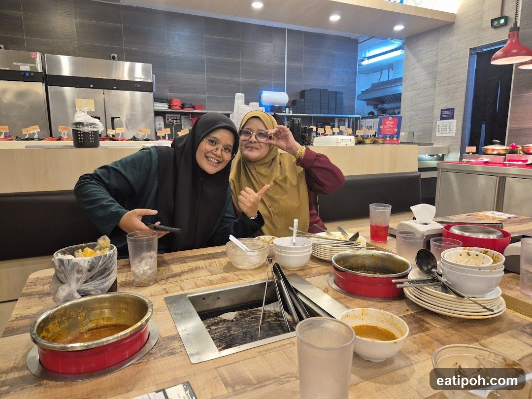 Two Women Enjoying a Meal