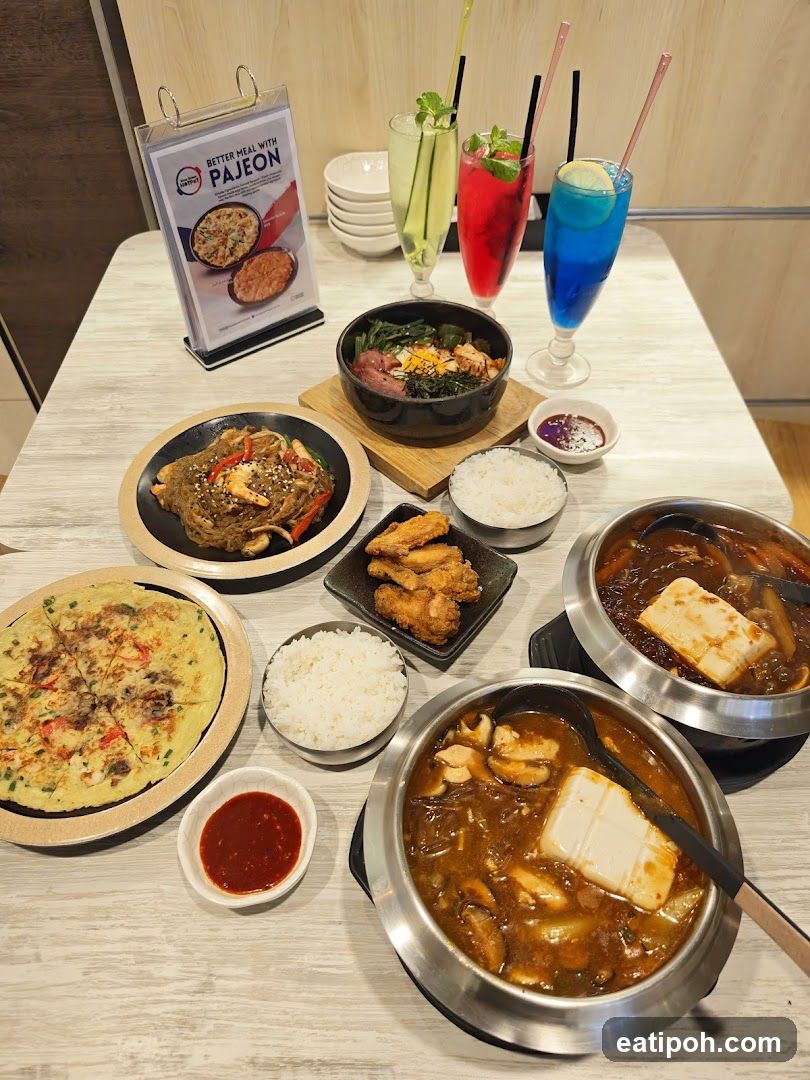 Korean Food Spread