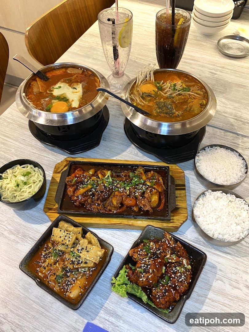 Korean Food Spread