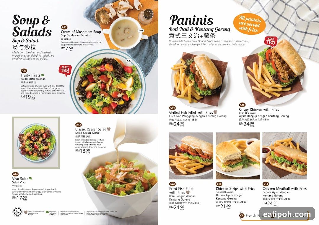Soup & Salads Paninis