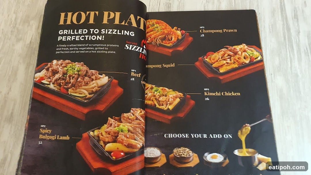 Hot Plate Menu
