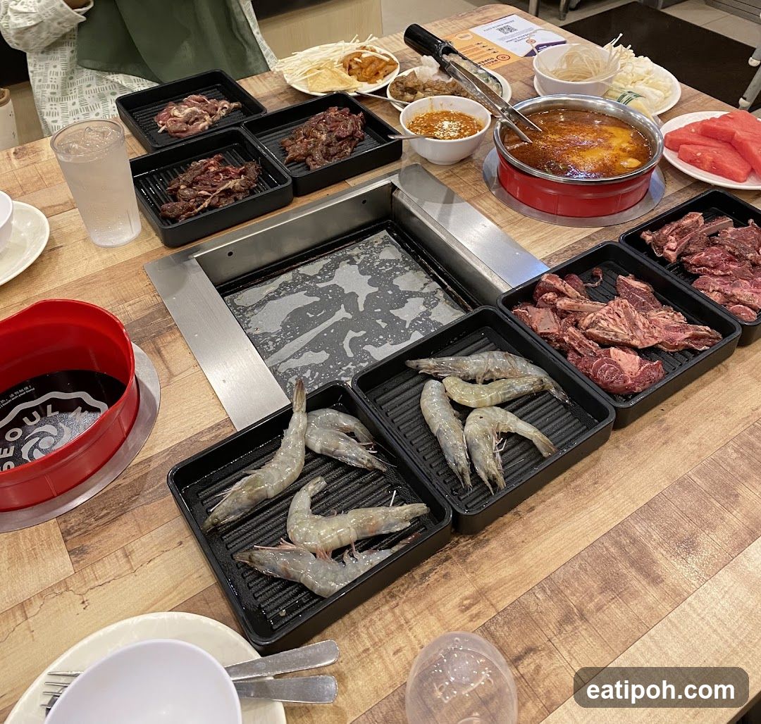 Hot Pot and Grill Spread