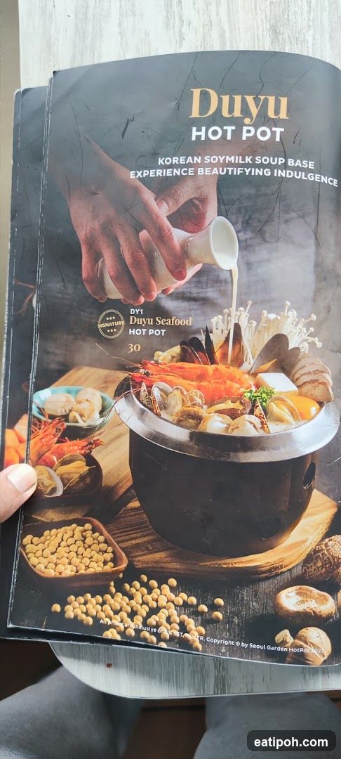 Duyu Hot Pot Menu