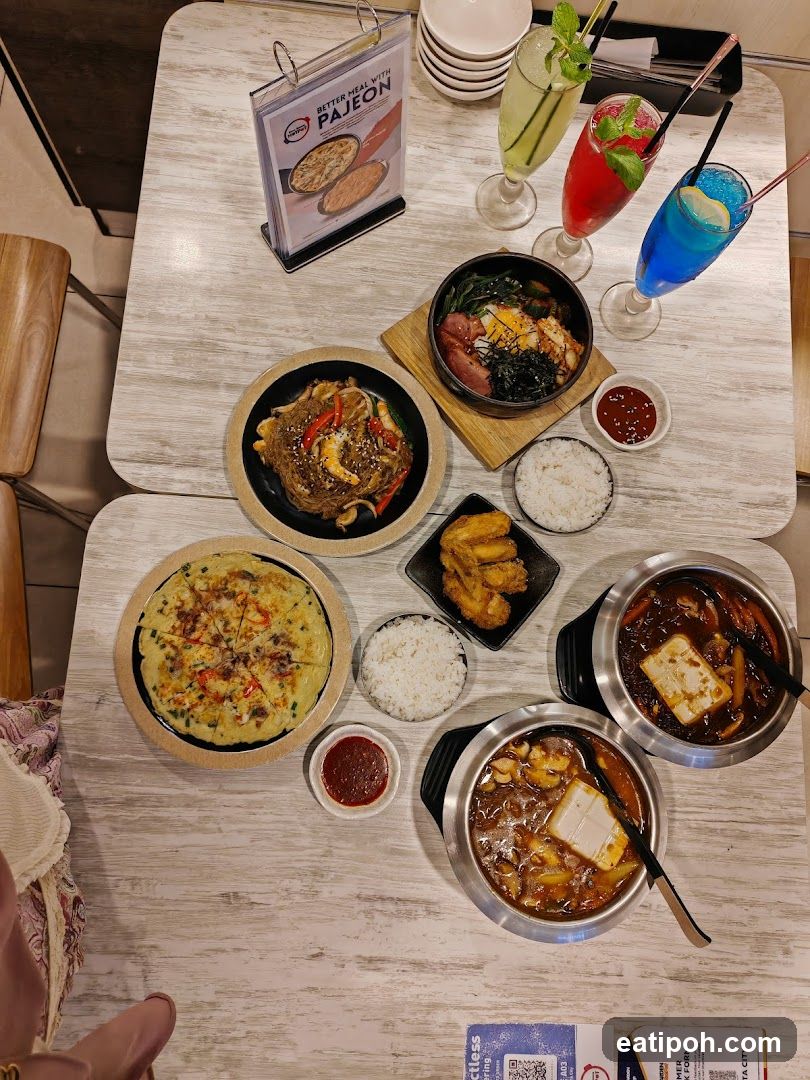 Korean Food Spread