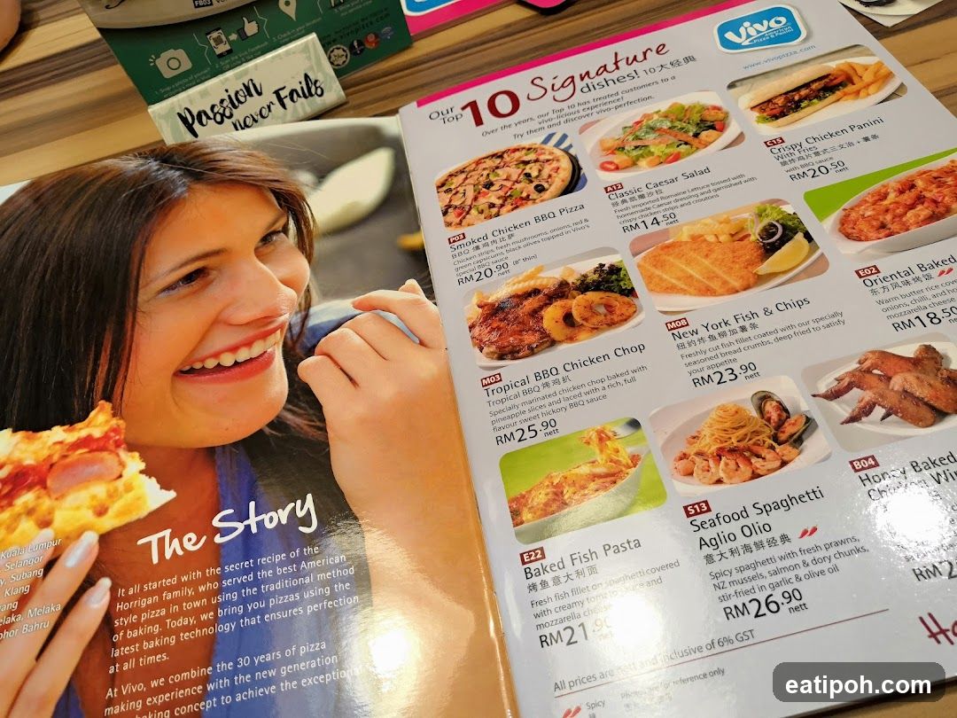 Vivo Pizza Signature Dishes