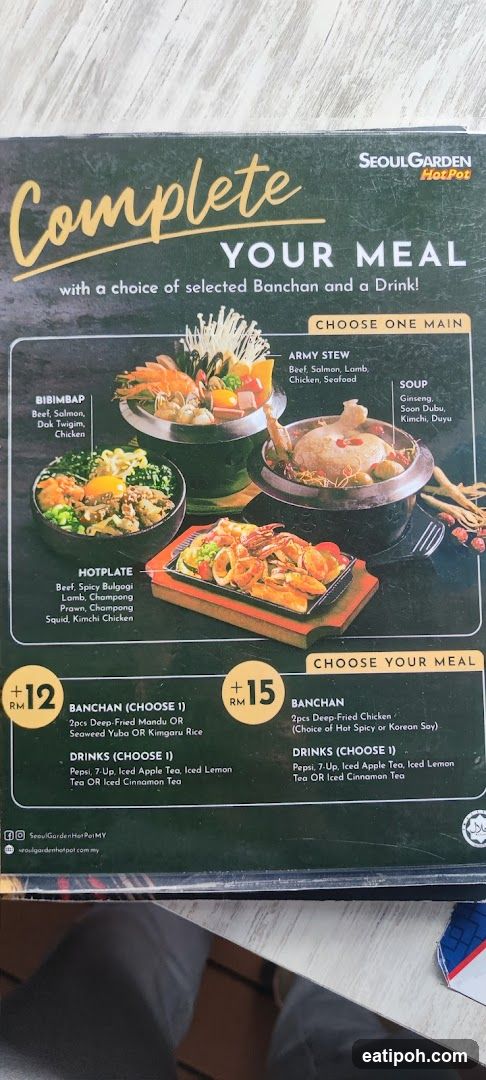 Seoul Garden Hot Pot Complete Your Meal