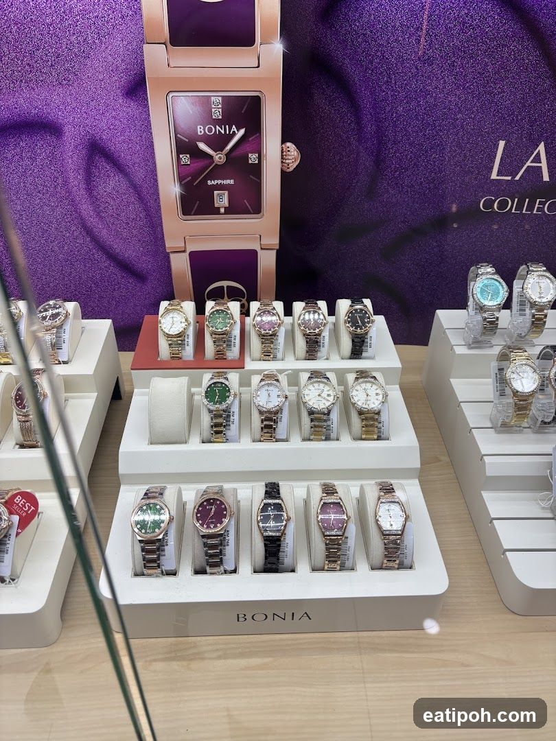 Display of Bonia Watches
