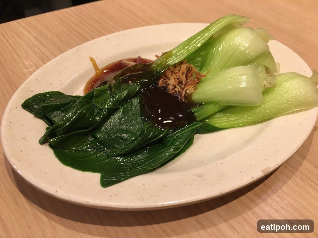 Steamed Bok Choy with Sauce