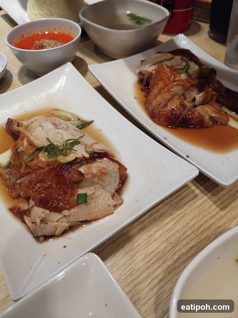 Plates of Roasted Chicken