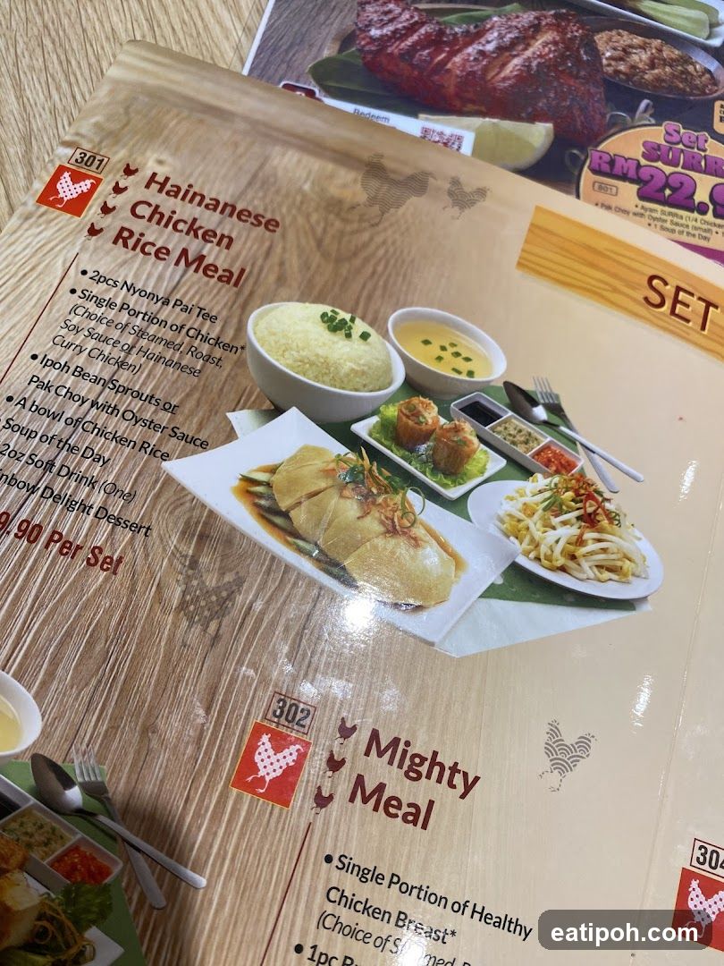 Hainanese Chicken Rice Meal