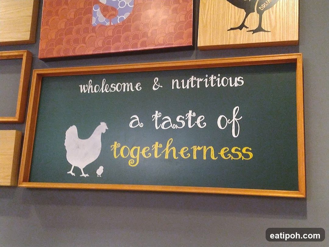 Chalkboard with Chicken Illustration