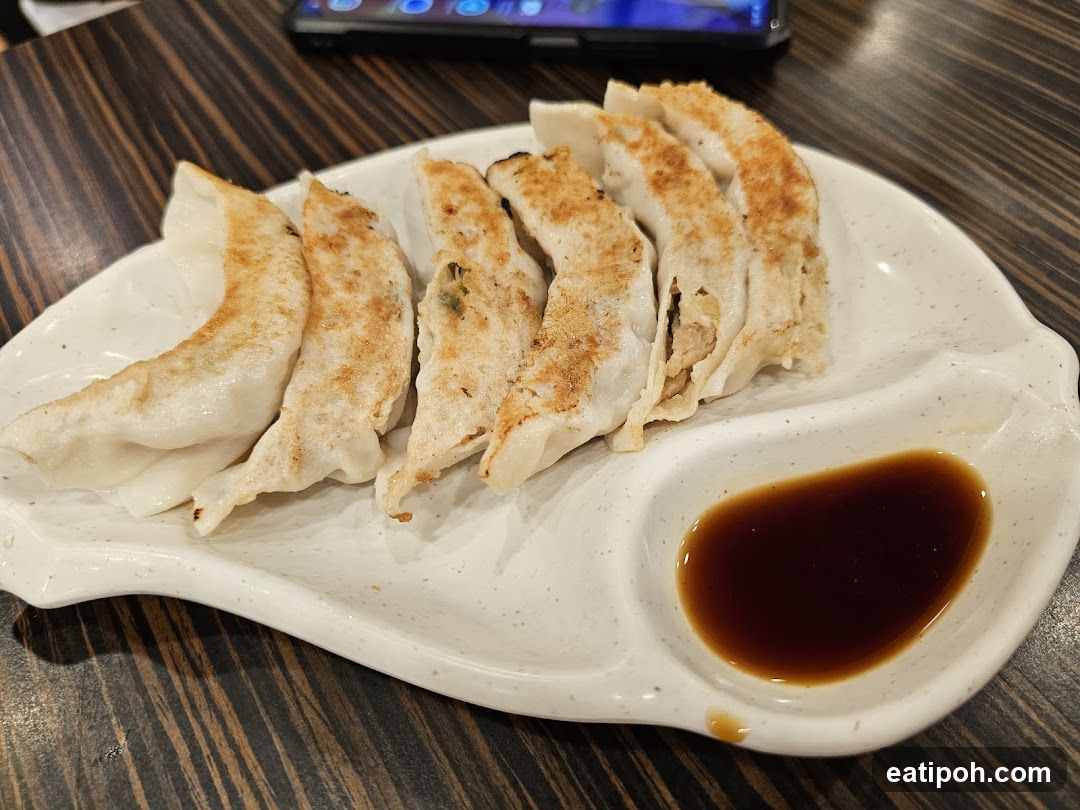 Pan-Fried Dumplings with Dipping Sauce