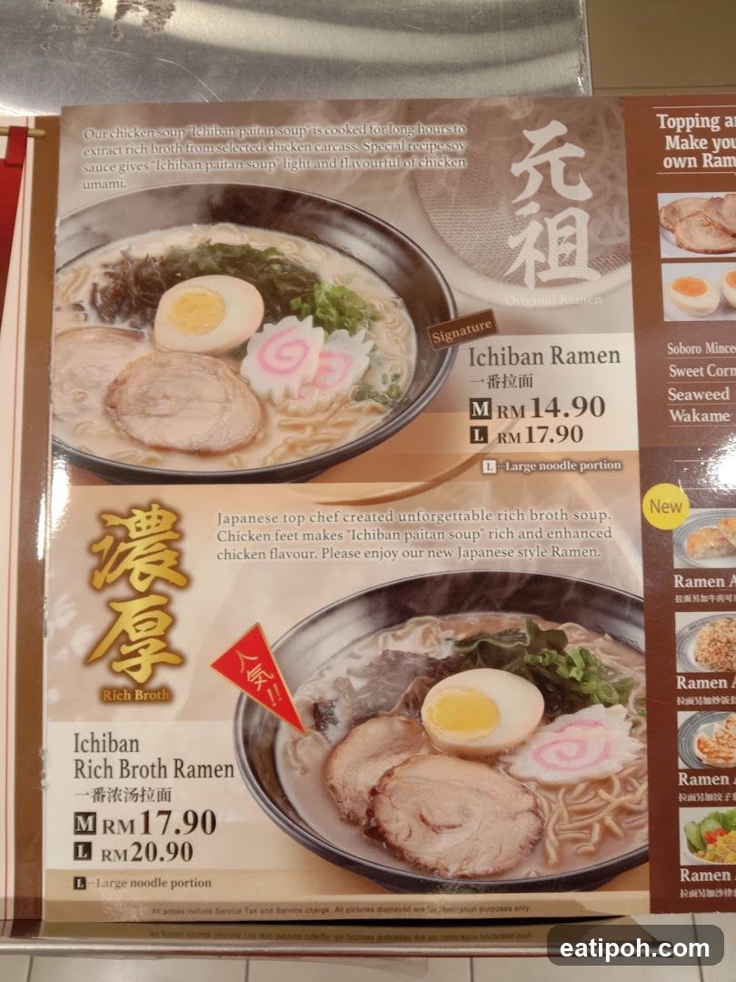 Ramen Menu