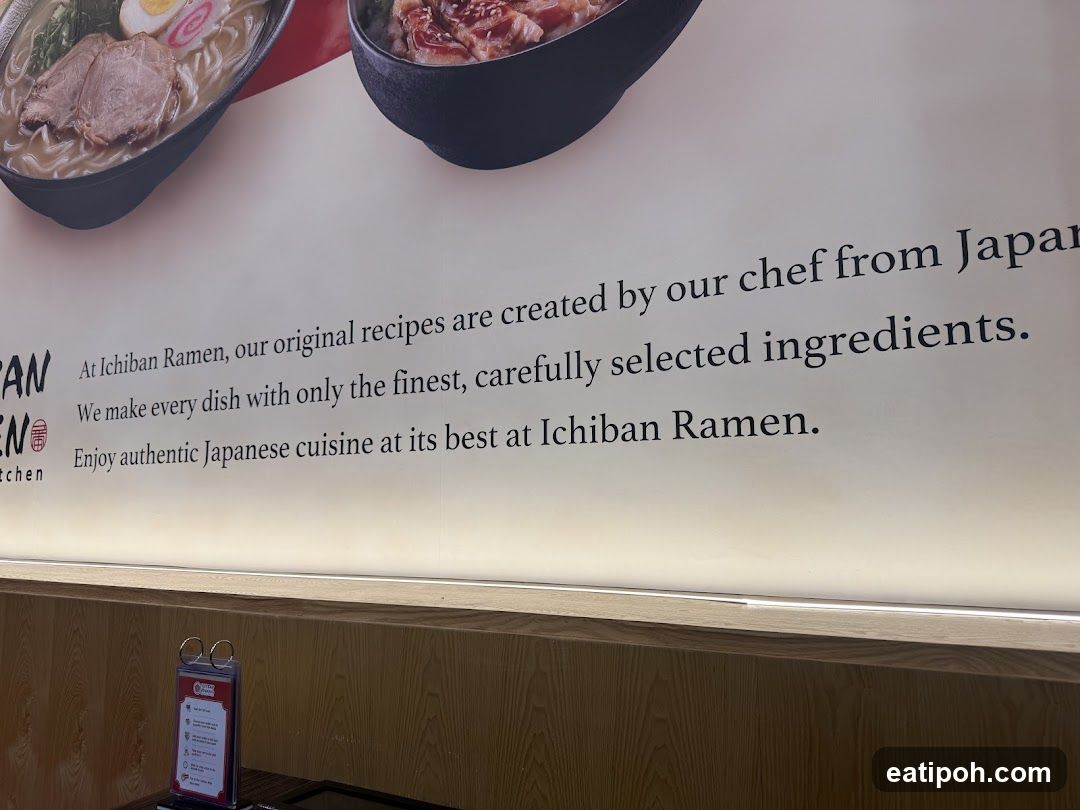 Ichiban Ramen Advertisement