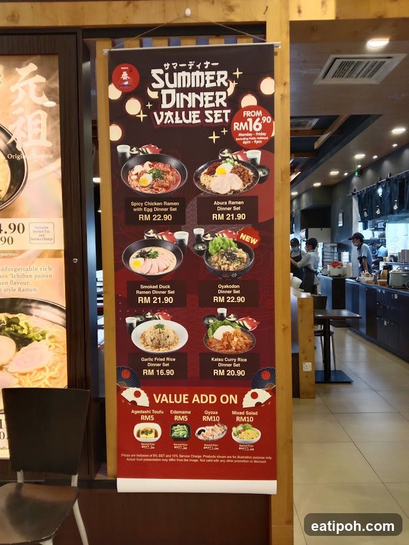 Summer Dinner Value Set Menu