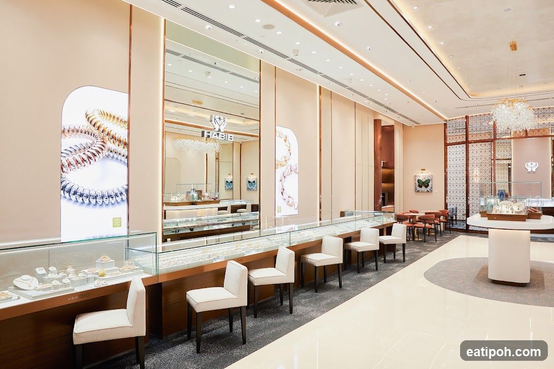 Interior of a jewelry store