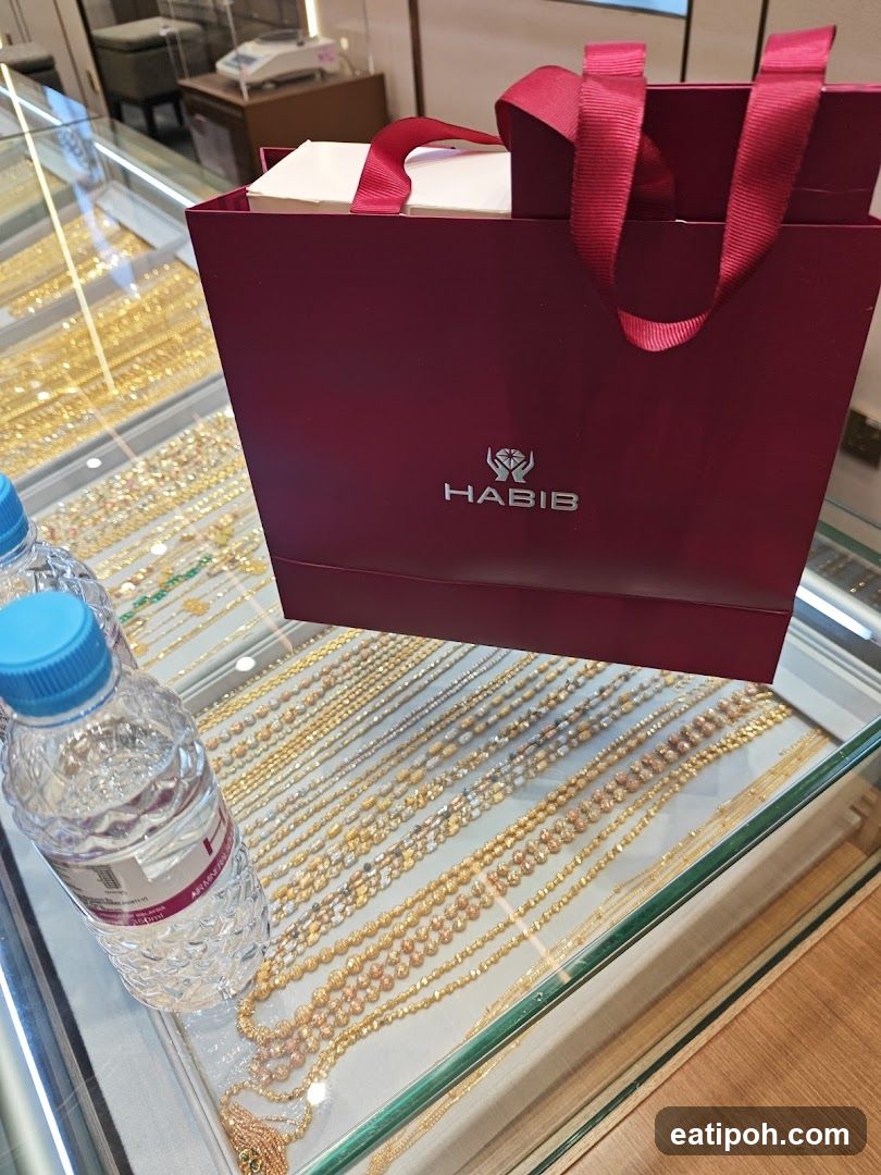 Jewelry Display with Branded Bag