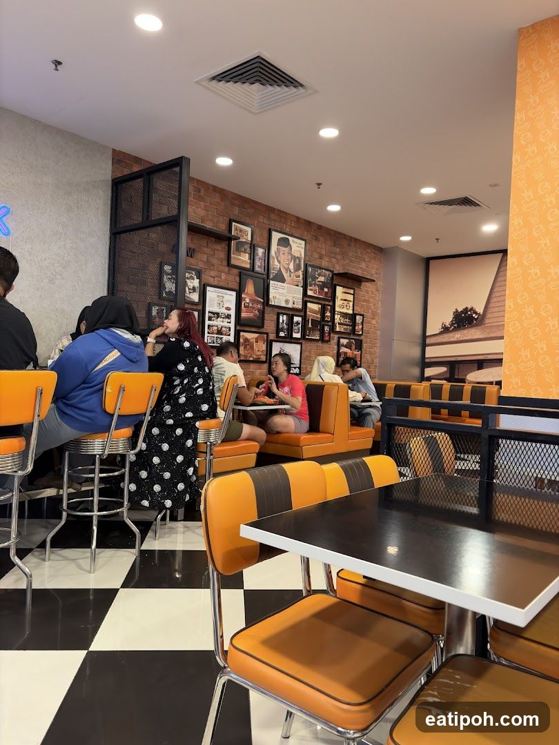 Diner Interior with Patrons