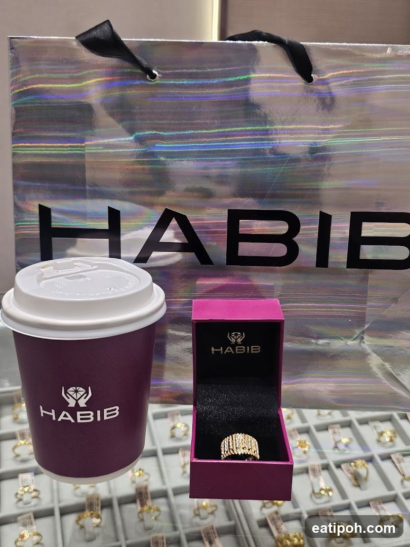 Jewelry Display with Coffee Cup and Ring Box