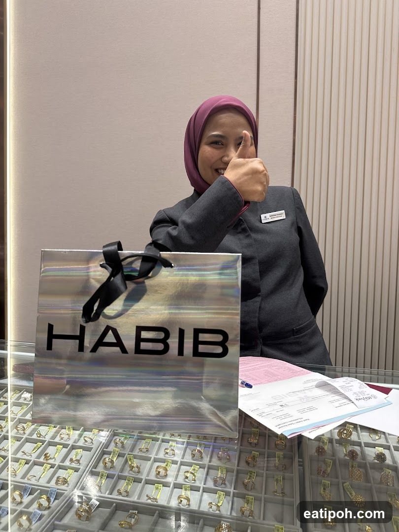Jewelry Store Employee with Shopping Bag