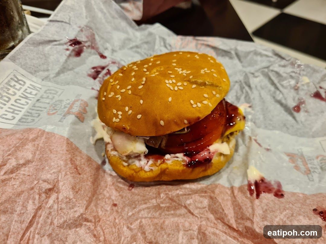 Burger on Wrapper