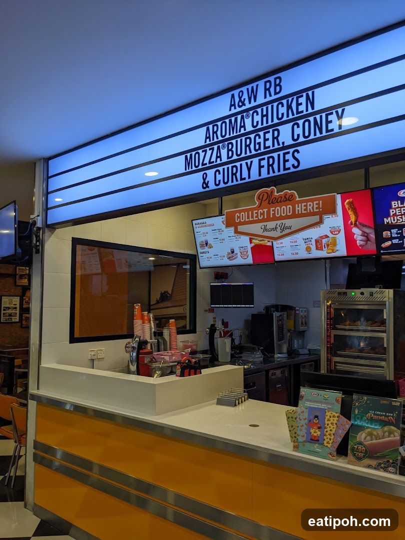 A&W Menu Board