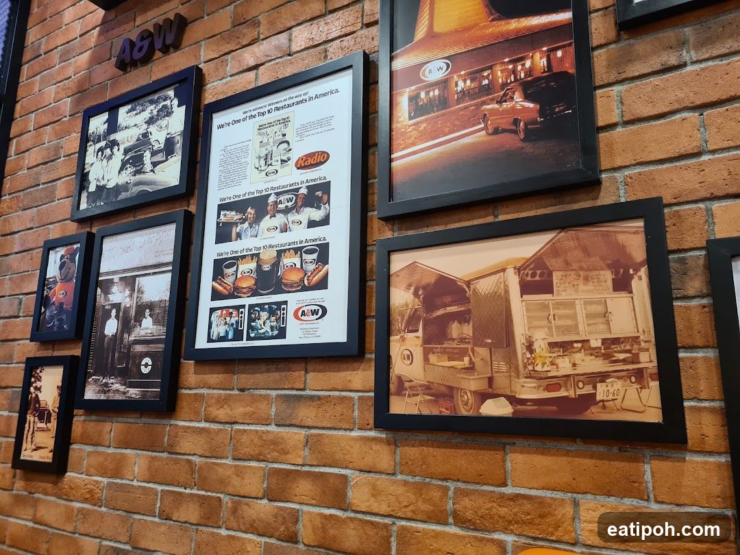 A&W Restaurant Decor