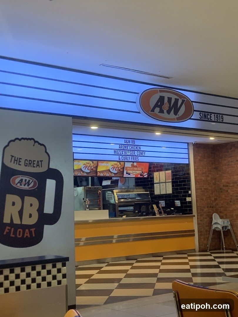A&W Restaurant Interior