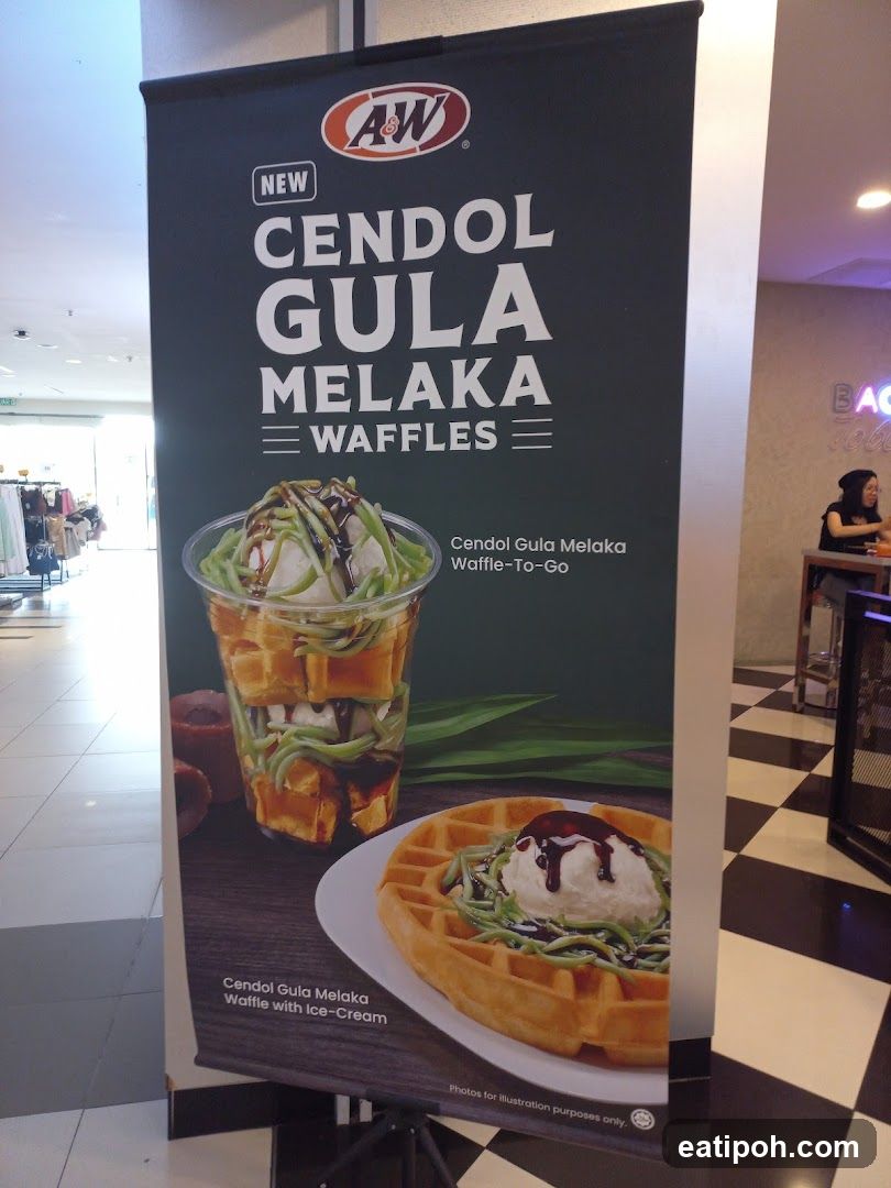 A&W Cendol Gula Melaka Waffles Advertisement