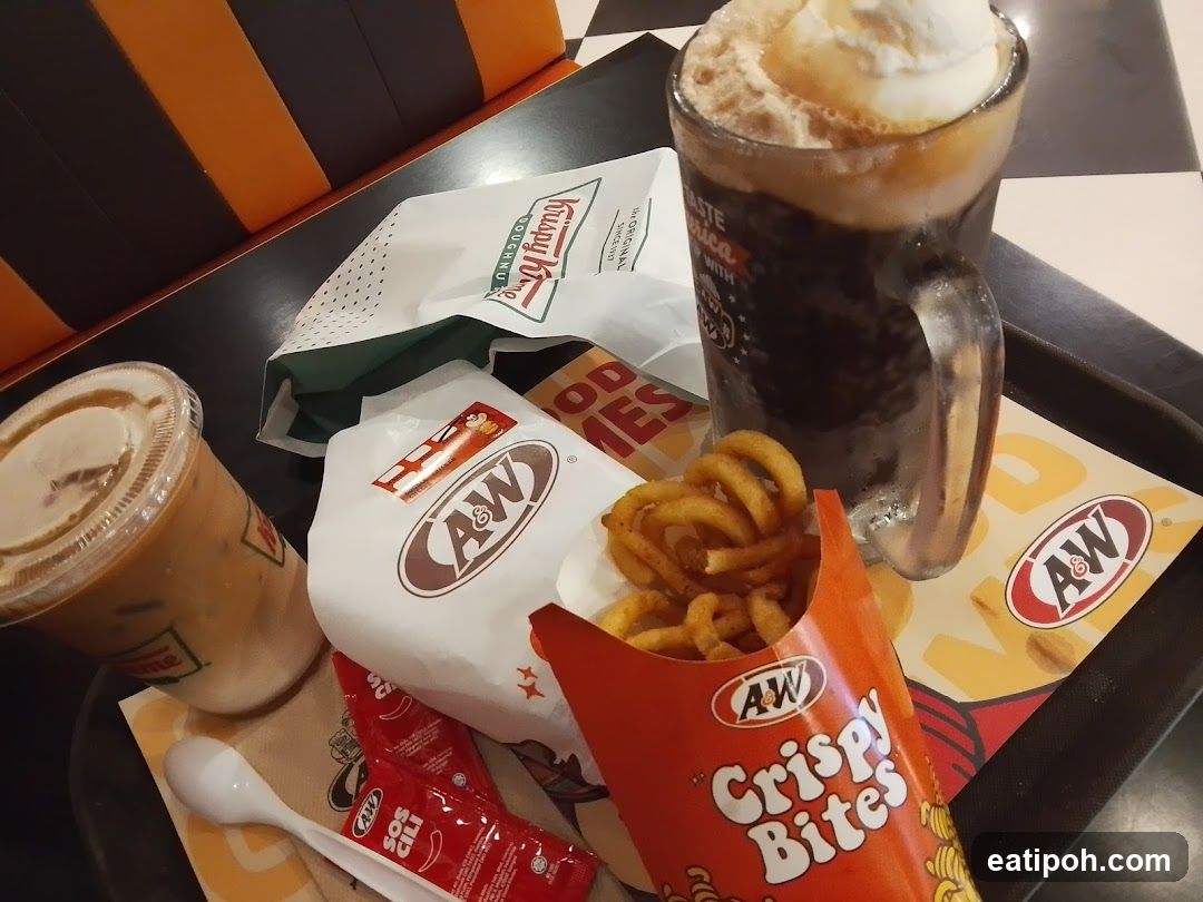 A&W and Krispy Kreme Meal